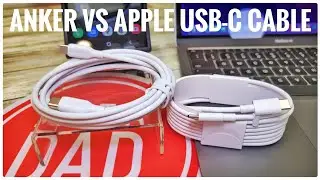 Apple vs Anker New 543 Bio Based USB-C to USB-C Cable for Charging MacBook iPad Samsung S22
