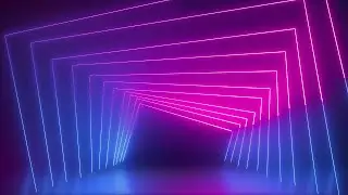 Neon Therapy Motion Made Neon Lights Loop Animated Background and Music 