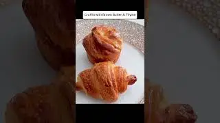 Cruffin with Brown Butter and Thyme #shorts