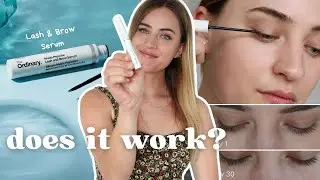 "The Ordinary LASH & BROW SERUM" 30 day REVIEW - before & after results. Worth it??