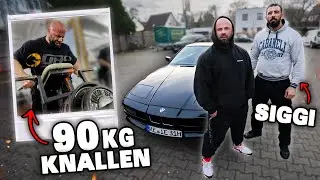 Mit dem Oldtimer ins Oldschool Gym