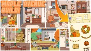 Maple Avenue House Build!? 🍂 | Toca Boca World (Home Designer) Toca Boca