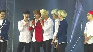140601 EXO talking before ending the show