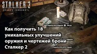 Как получить 18 уникальных улучшений оружия и чертежей брони — Сталкер 2