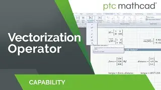 Vectorization Operator in Mathcad Prime