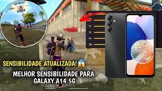 ATUALIZADA!🗿🍷 MELHOR SENSIBILIDADE E DPI PARA SAMSUNG GALAXY A14 5G FREE FIRE