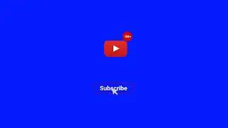 Blue screen subscribe animation free for all 