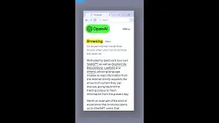 What is ChatGPT browsing feature? (This changes EVERYTHING)