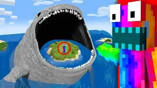😱ผมสร้างทะเลยักษ์ที่มี The Bloop มหึมา, หลอกเพื่อนให้เข้าไป..?! (Minecraft)