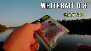 Рыбалка и наноджиг с любимыми приманками. Crazy Fish Whitebait 0.8