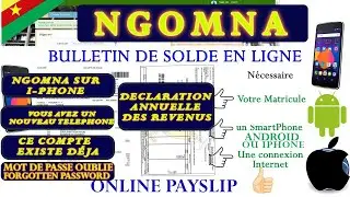 Bulletin Récapitulatif Annuel #Online Payslip /Mot de pass oublié # Ngomna #technology #cameroun