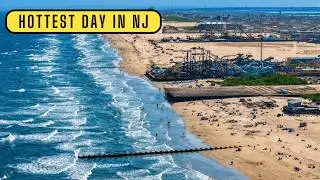 Wildwood Beach on the Hottest Day of the Year | First Flight with My New 