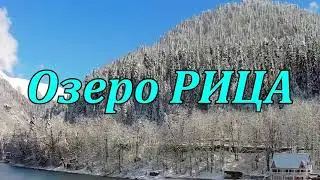 Зима в Абхазии. Озеро Рица .