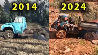 Mud Physics Evolution in Spintires-Mudrunner-Snowrunner-Expeditions