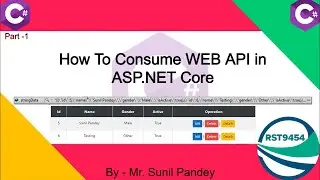 Consume Web API in asp.net core |  Restful Web API | Web API Crud Operation | API 