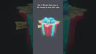 3D Stylized Gift 🎁 #3d #gameart #3dtutorial #stylized #stylizedart