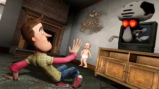 CURSED SQUIDWARD TRAPPED ME IN THE BACKROOMS IN GARRY'S MOD!!