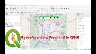 Georeferencing a map using QGIS || georeferencing Freehand || without coordinates ||