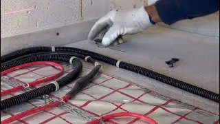 Screed on an electric warm floor