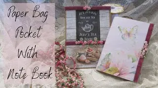 Paper Bag Pocket with Note Book