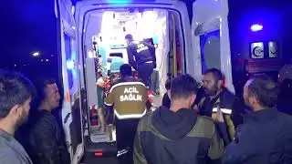 Uşak’ta 2 işçi servisi kaza yaptı 28 kişi yaralandı