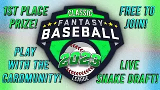 2023 Classic Cardmunity Fantasy Baseball League Announcement!