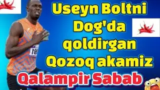 Qozog'istonlik akamiz Qalampir ushlagan qo'li bilan taxorat olib yugurishda Useyn Boltdan o'tti