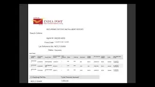 How to make post office lot in Post Office Agent Software App, For India Post RD SAS MPKBY Agents