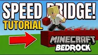 How To SPEED BRIDGE in Minecraft Bedrock (EASY Tutorial!)
