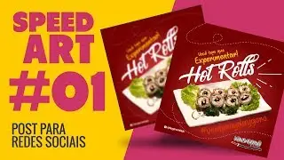 ARTE PARA REDE SOCIAL EM COREL DRAW   #SPEEDART