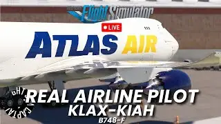 747 Trip Around the Country, Part 1 - VATSIM - La to Houston - Atlas Ops - Real Airline Pilot