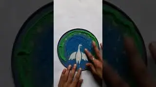 peacock rangoli design art 