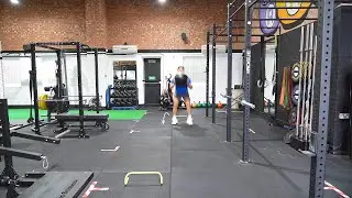 Low Hurdle Jump Medicine Ball Push Throw And Sprint | Plyometric | Strength and Conditioning