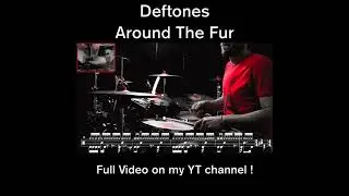 Deftones - Around The Fur - Drum cover (with scrolling drum sheet) #deftones #drumcover #drumming