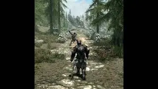 Savos Aren VS Ebony Warrior Skyrim fight #Shorts
