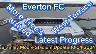 Everton FC New Stadium at Bramley Moore Dock Update 10-04-2024 latest Progress