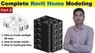 How to create Multi Layer, Render and Grid formation in Revit