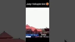 jump+helicopter+six one man army sky #cricket #teamindia #indiancricketteam