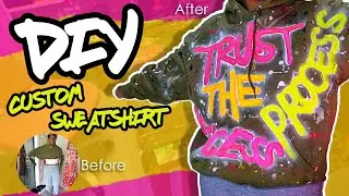 DIY | 🎨 Create With Me feat. Russell Athletic - How To | Customizing your Sweatshirt | Jasmine Long