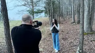 Taking Portraits at Dusk with Natural Light Only! Canon R5 + 85mm 1.2L