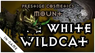 The White Wildcat | Diablo IV Cosmetics (Mount) | In-Game (4K) | 2,000 Platinum