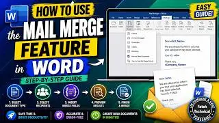 How To Use The Mail Merge Feature in Word.