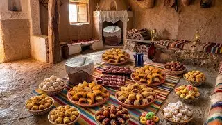 الحياة في الريف/ مقروط العيد تحضيرات العيد بنكهة الزمن الجميل والجيل الذهبي🏡 مدونة حياة القرية