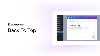 Divi Essential Back To Top Extension