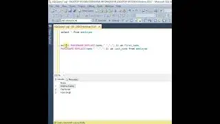 How to split first name and last name in SQL ??