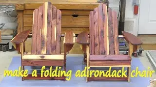 Make a folding Adirondack chair