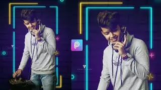PicsArt New Secret Creative Photo Editing | Neon Wall Background | S Editz