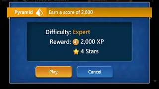 Star Club\Solitaire Dark\Pyramid: #12 Pyramid - Expert - Earn a score of 2,800