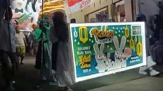 Rabbids invasion ikut Takbir Keliling Idul Adha 1445 H di desa Troso