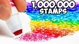 I Made a Huge Artwork With 1,000,000 Stamps